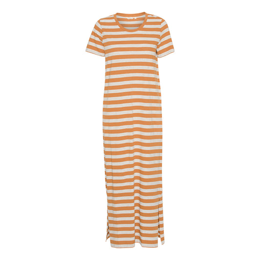 Rebekka Stripe Dress Brown