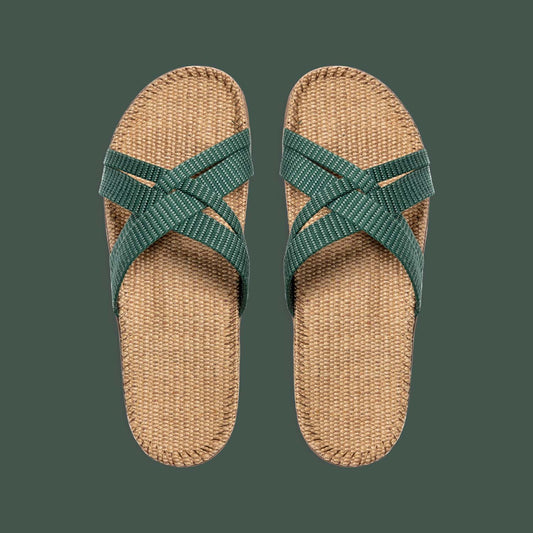Grøn jute sandal