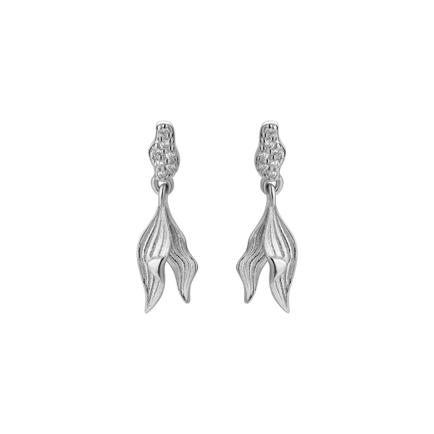 Shiro Earrings / Silver