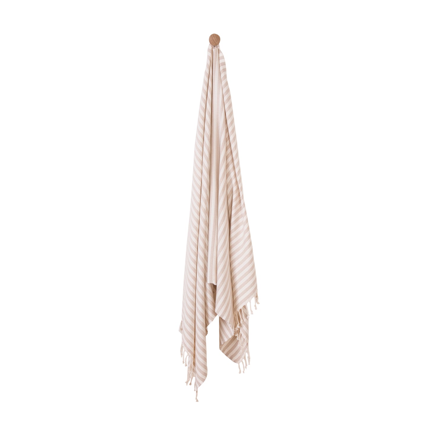 Stripe håndklæde (beige)