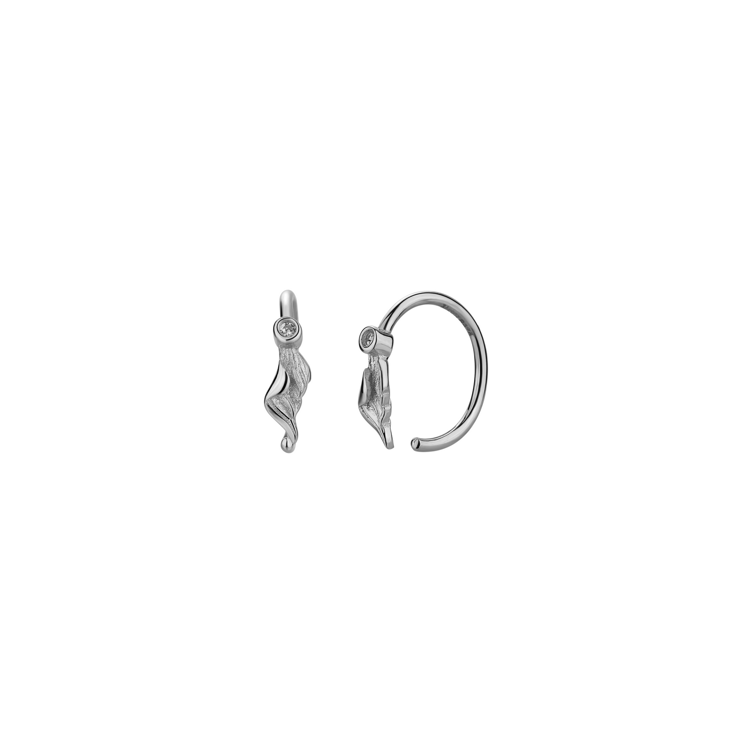 Taisho Petite Hoops / Silver