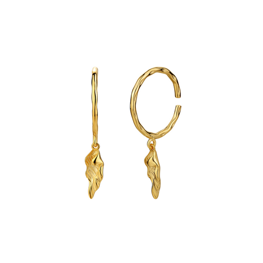 Tancho Earrings / Gold Plated