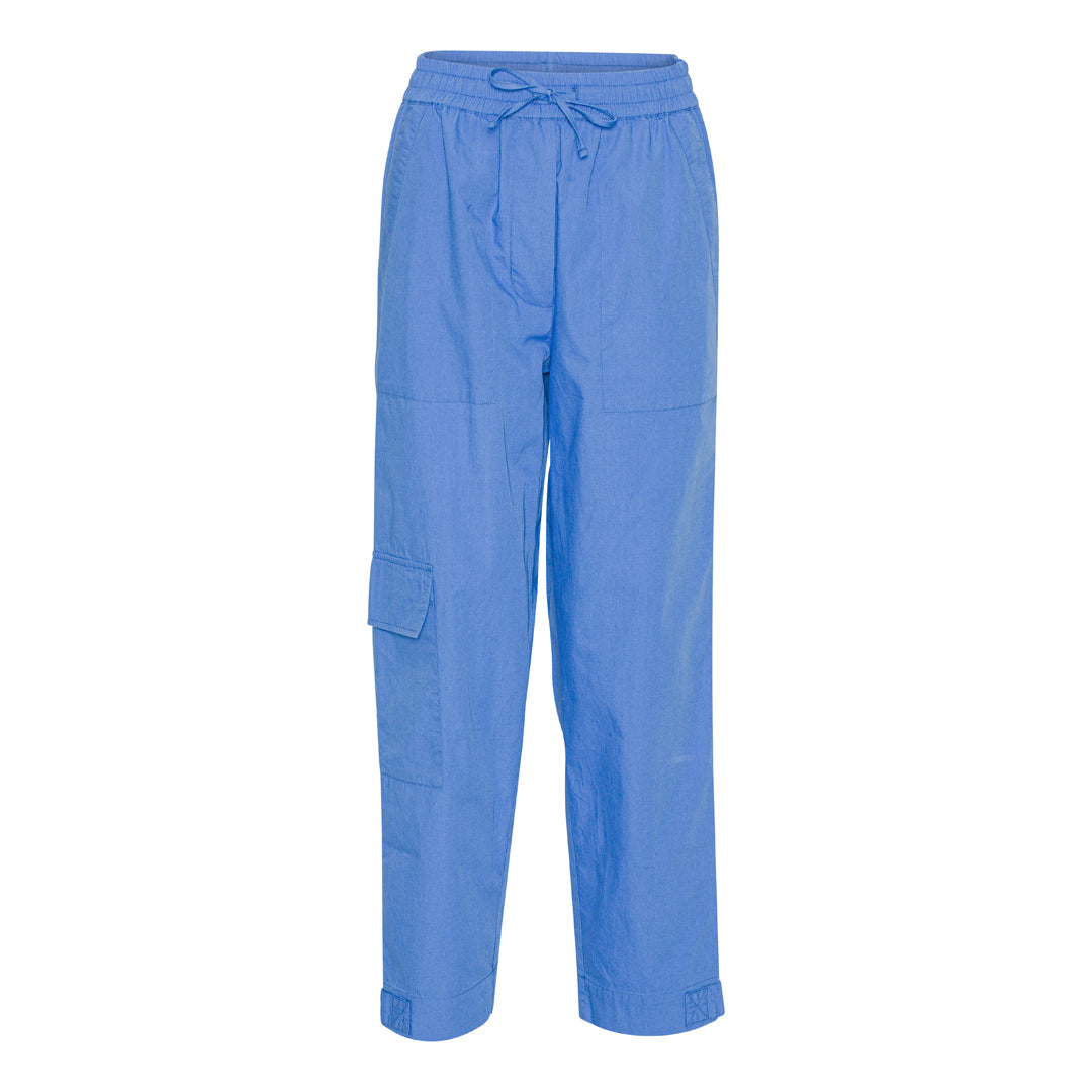 Økologisk bomuld Cargo bukser i blå