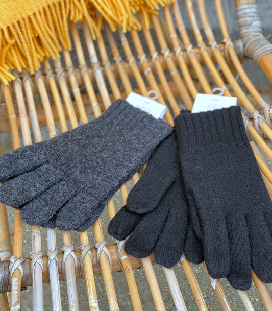 Handsker (black) 100% wool