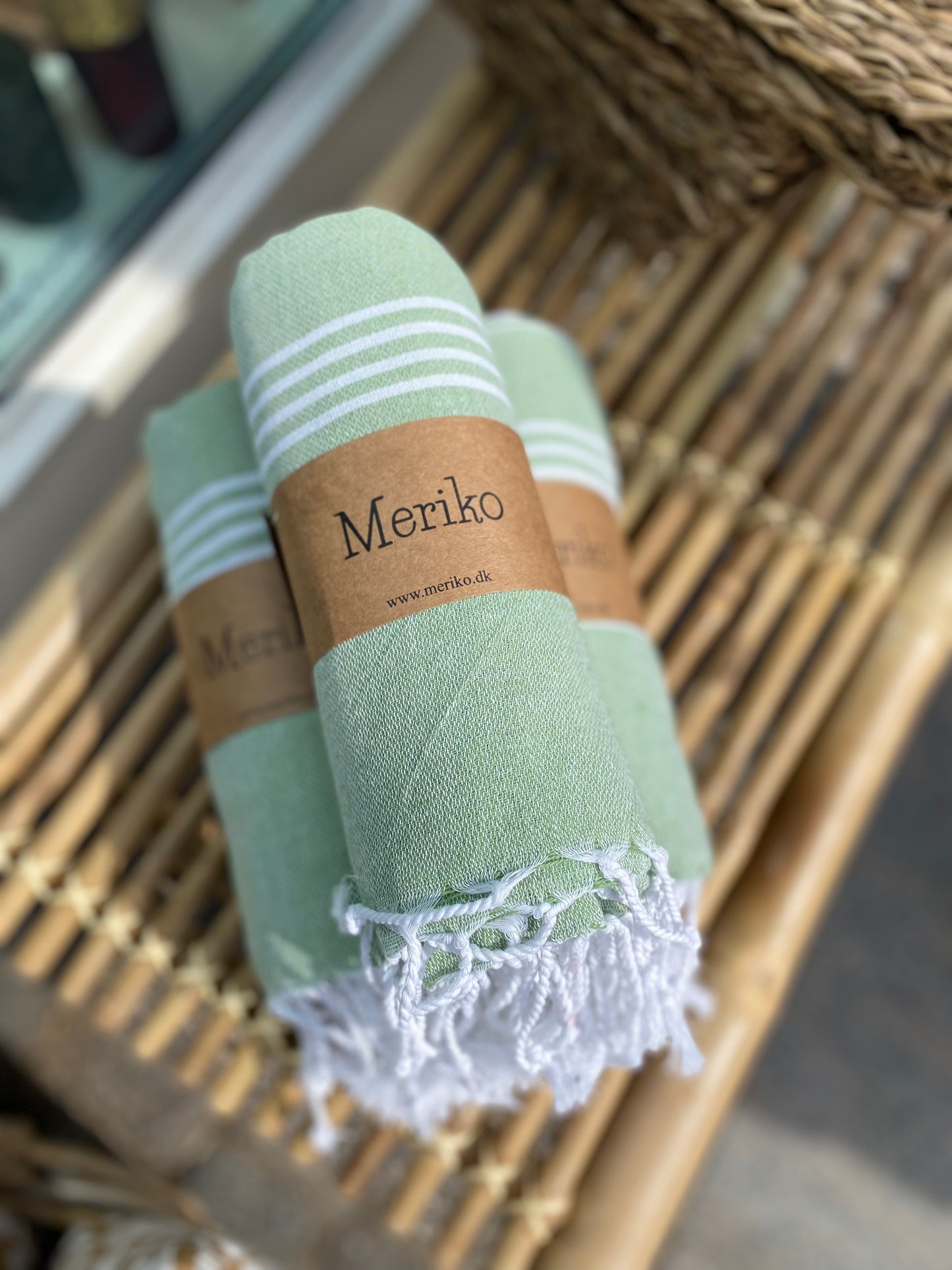 Retro håndklæde (grøn)