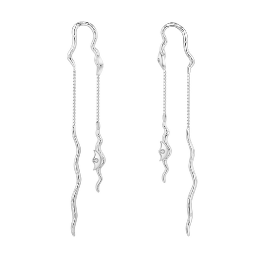 Mahina Earrings / Silver