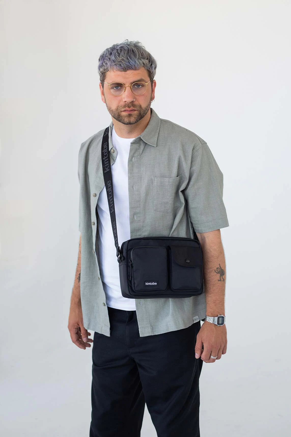 Crossbody bag 'Miles' (jet black)