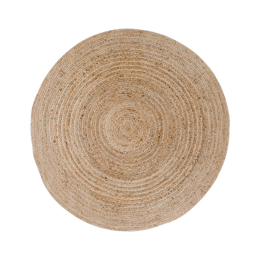Rundt tæppe i jute (Ø120 cm)