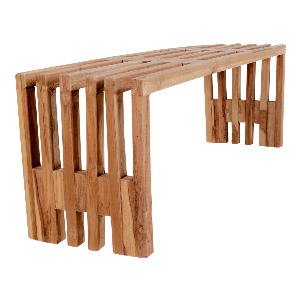 Teak trallebænk